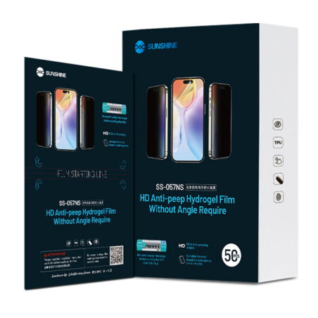 Film Hydrogel HD Anti-Peep Sans Angle SUNSHINE SS-057NS - 50Pcs (Code SUNSHINE) — Sunshine · Smarty Paris 18e